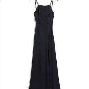 Express Surplice Faux Wrap Maxi Dress Black Small